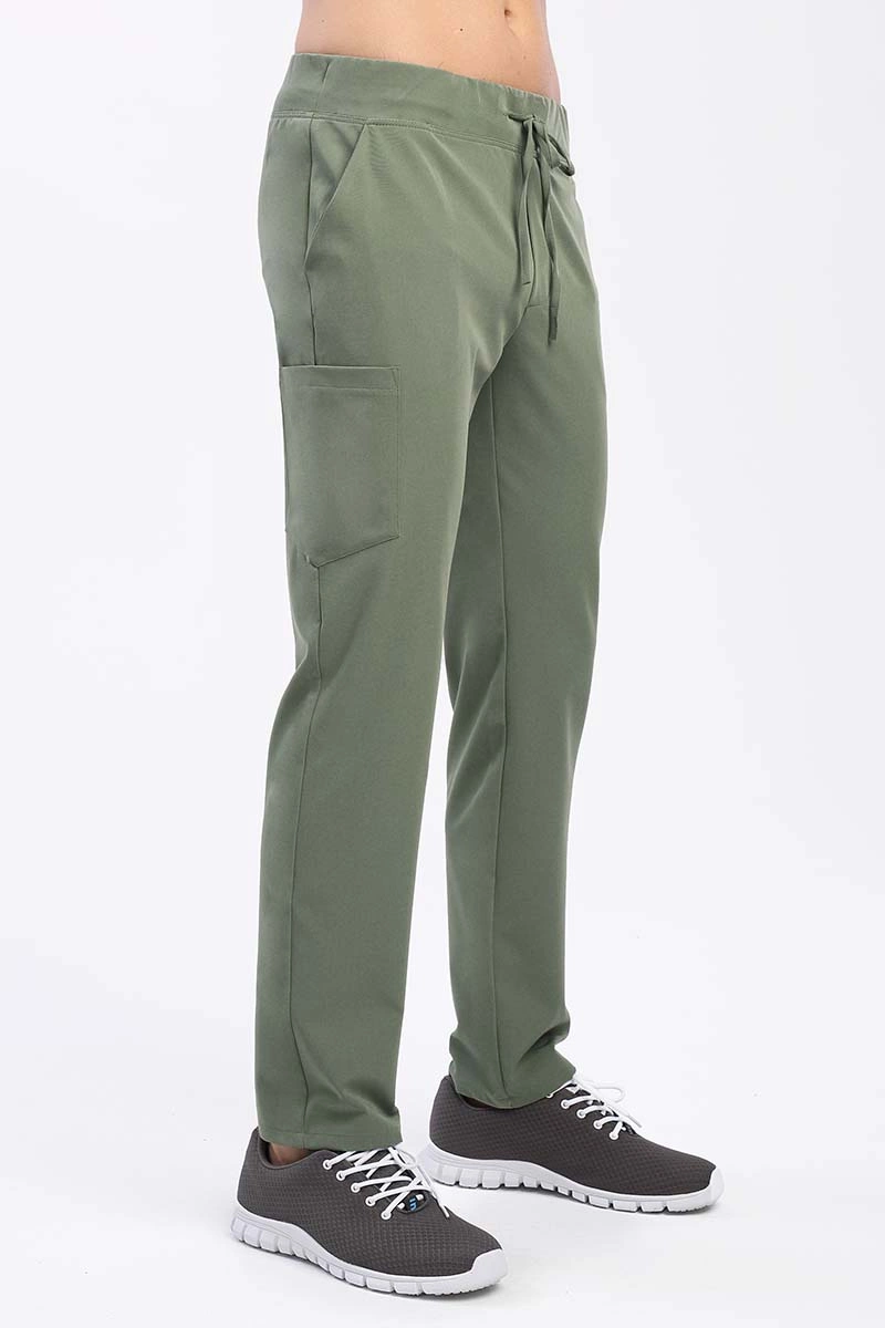 Spodnie medyczne męskie oliwkowe SE 97, Elegant Stretch