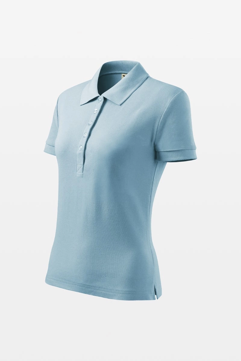 Koszulka polo damska błękitna Malfini COTTON HEAVY 216