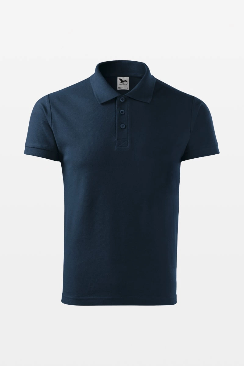 Koszulka polo męska granatowa Malfini COTTON 212
