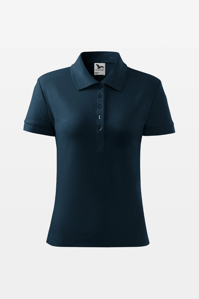 Koszulka polo damska granatowa Malfini COTTON 213