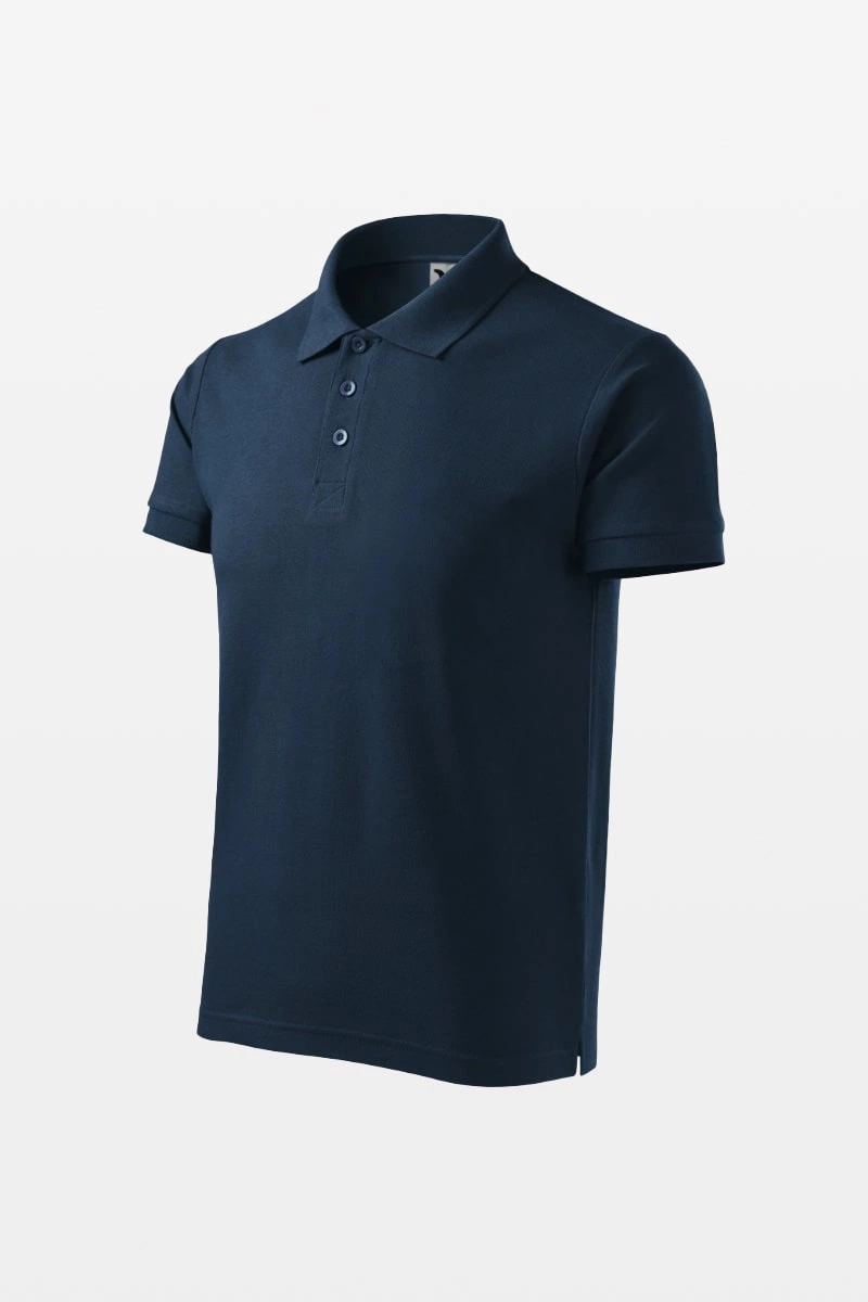 Koszulka polo męska granatowa Malfini COTTON HEAVY 215