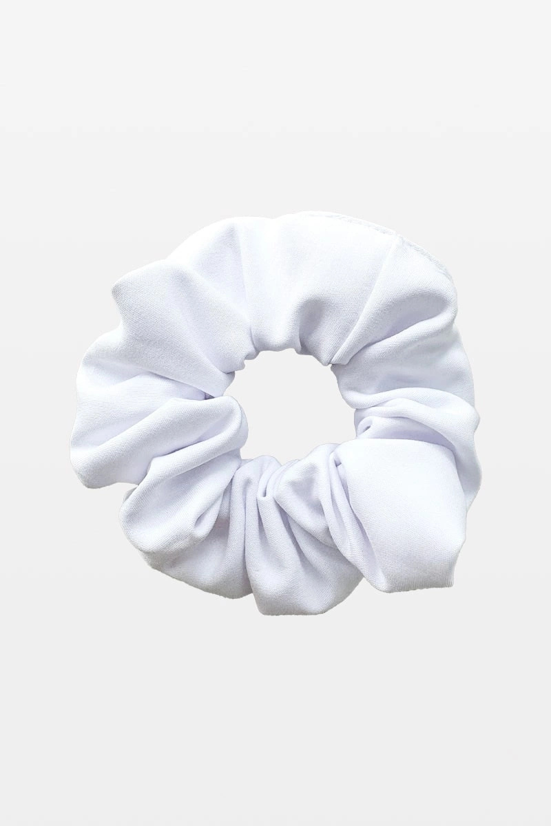 Gumka do włosów scrunchie biała