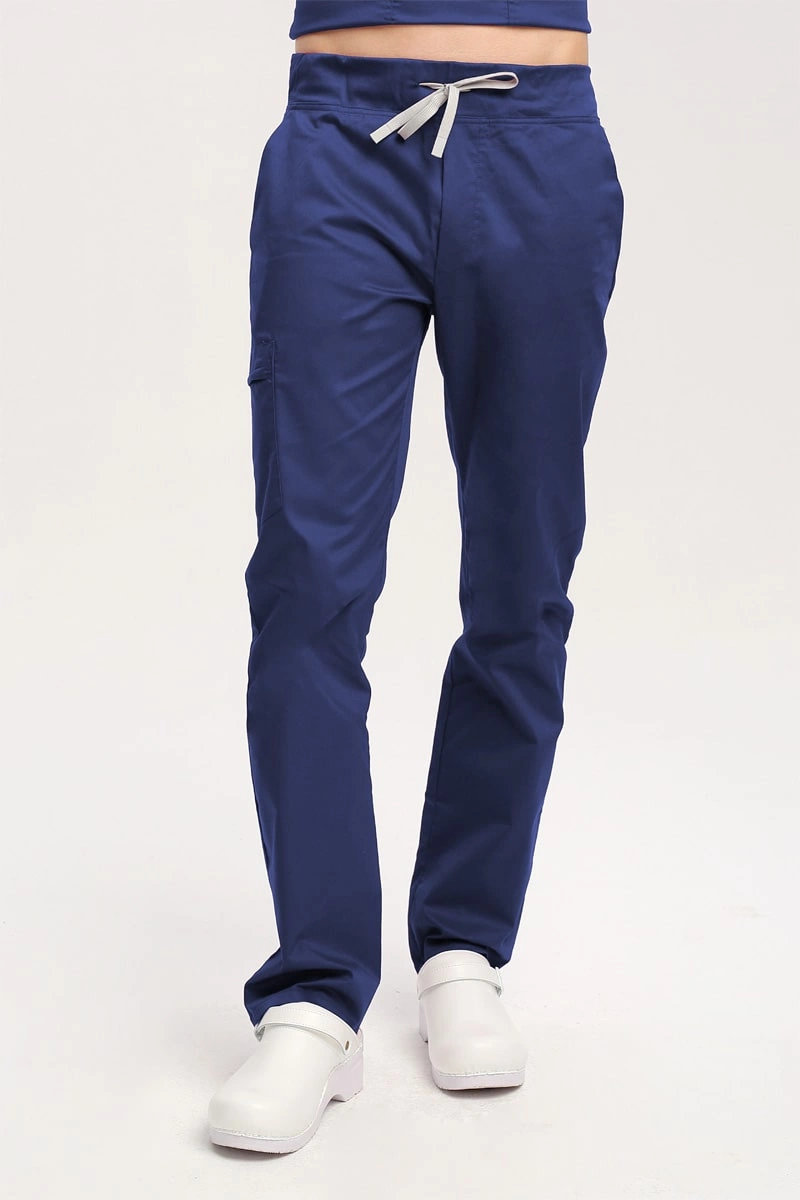 Spodnie medyczne męskie jasnogranatowe SE 95, Comfort Stretch