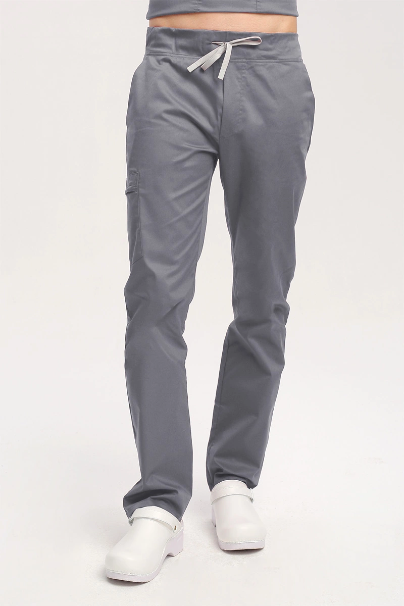 Spodnie medyczne męskie szare SE 95, Comfort Stretch
