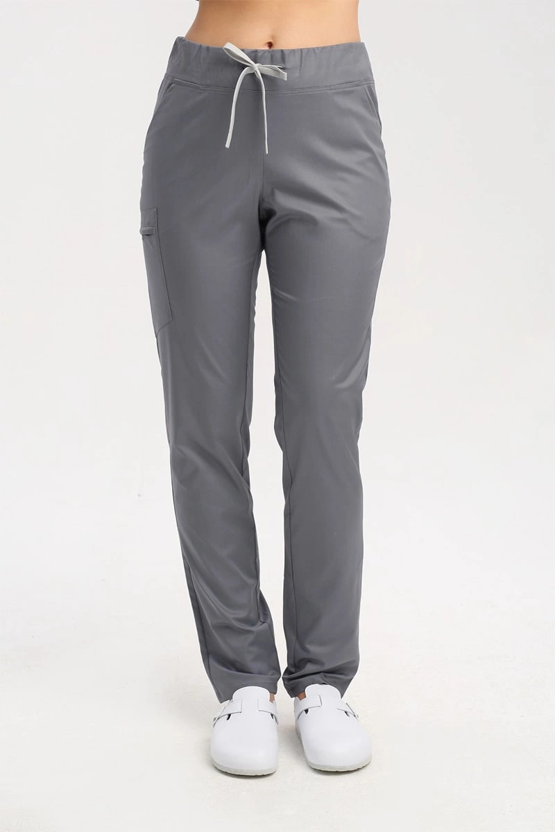 Spodnie medyczne damskie szare SE 92, Comfort Stretch