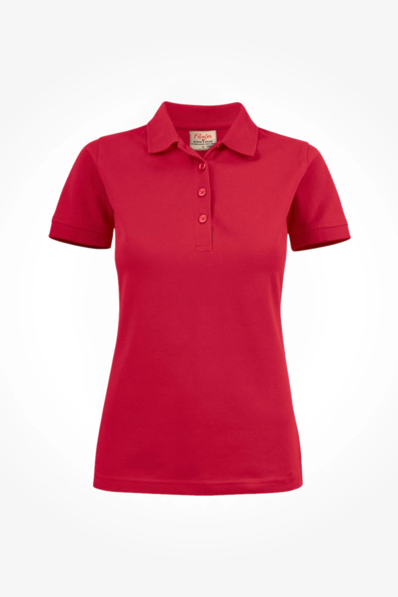 Koszulka polo damska czerwona SURF LADY STRETCH