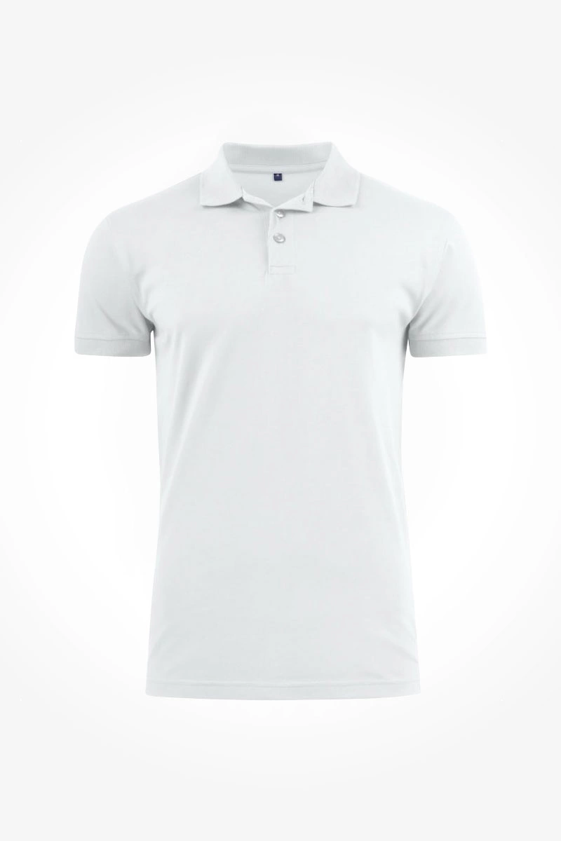 Koszulka polo męska biała SURF STRETCH
