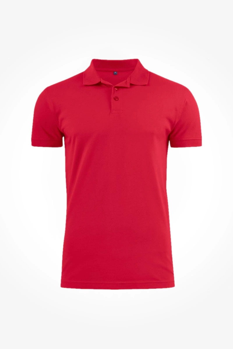 Koszulka polo męska czerwona SURF STRETCH