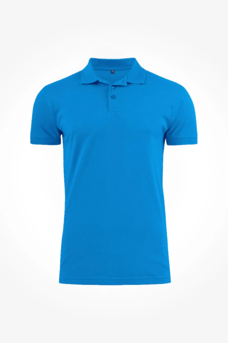 Koszulka polo męska morska SURF STRETCH