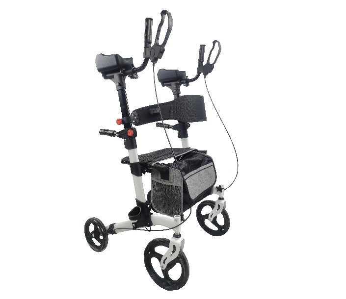 Podpórka rehabilitacyjna 4-kołowa aluminiowa z podparciem łokci. SUPPORT PLUS