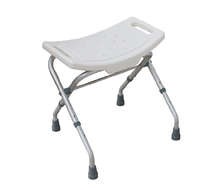 Taboret prysznicowy składany. Aluminiowy