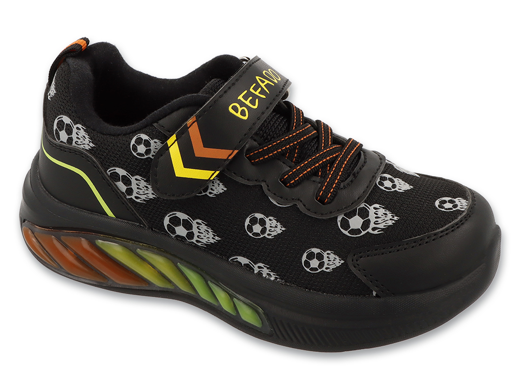 BUTY CHŁOPIĘCE SPORTOWE PODESZWA LED GLOW BALL BEFADO