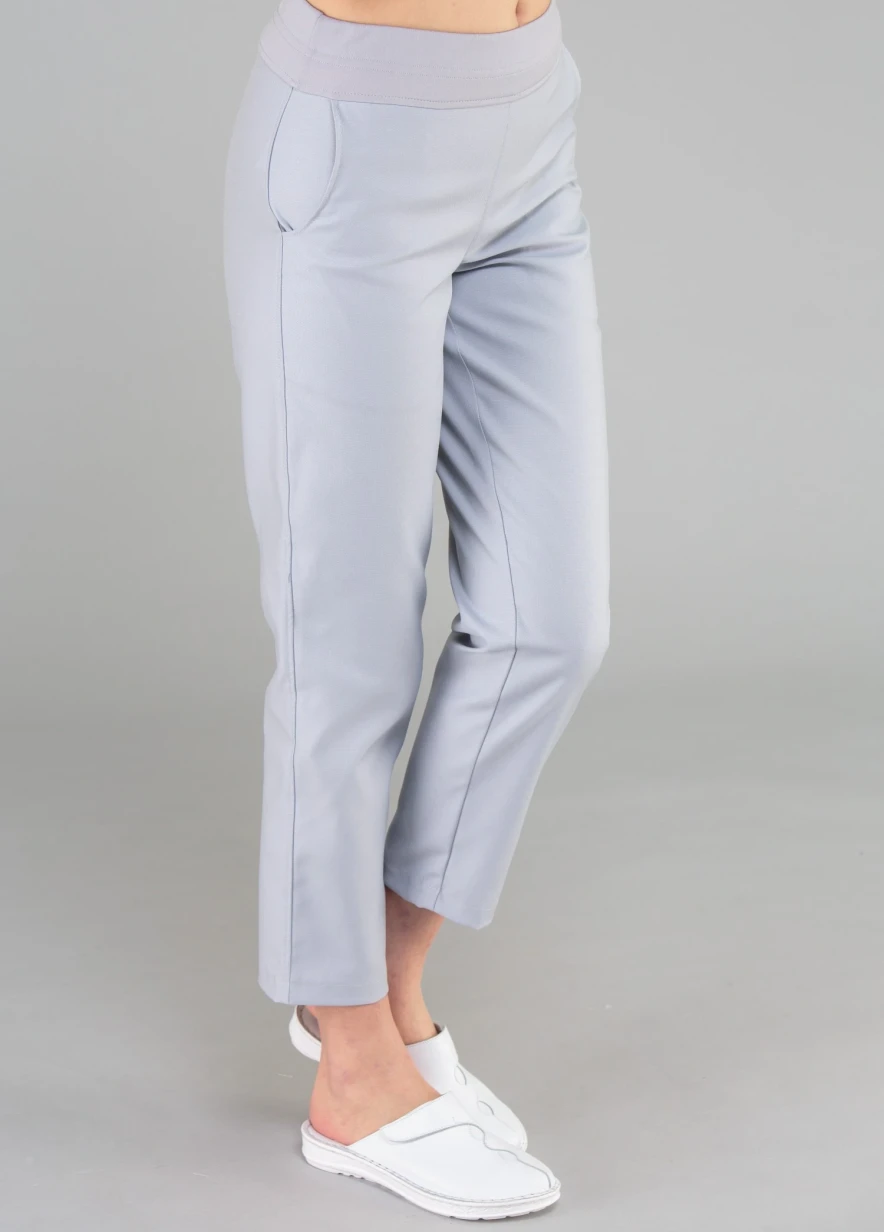 spodnie MOM FIT z DZIANINĄ
