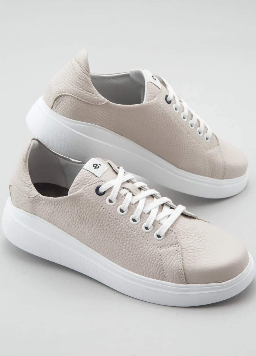 damskie wygodne skórzane sneakersy KD MED 126