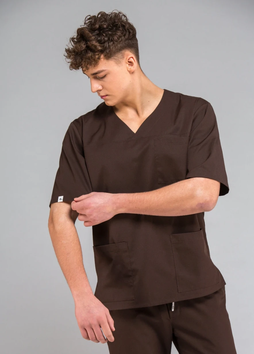 bluza medyczna męska z krótkim rękawem KRZYSZTOF