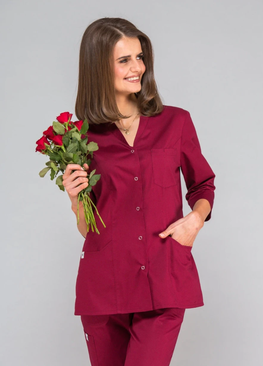 bluza medyczna rozpinana rękaw 3/4 IGA FLEX