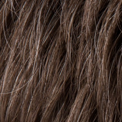 Tupet dla mężczyzn syntetyczna średni brąz z efektem naturalnej siwizny JAY M34s