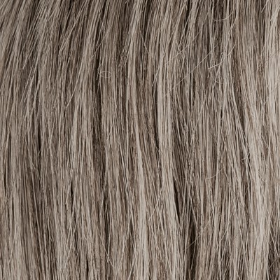 Dopinka typu gniazdko z włosa syntetycznego na gumce średni szary GIN medium grey*