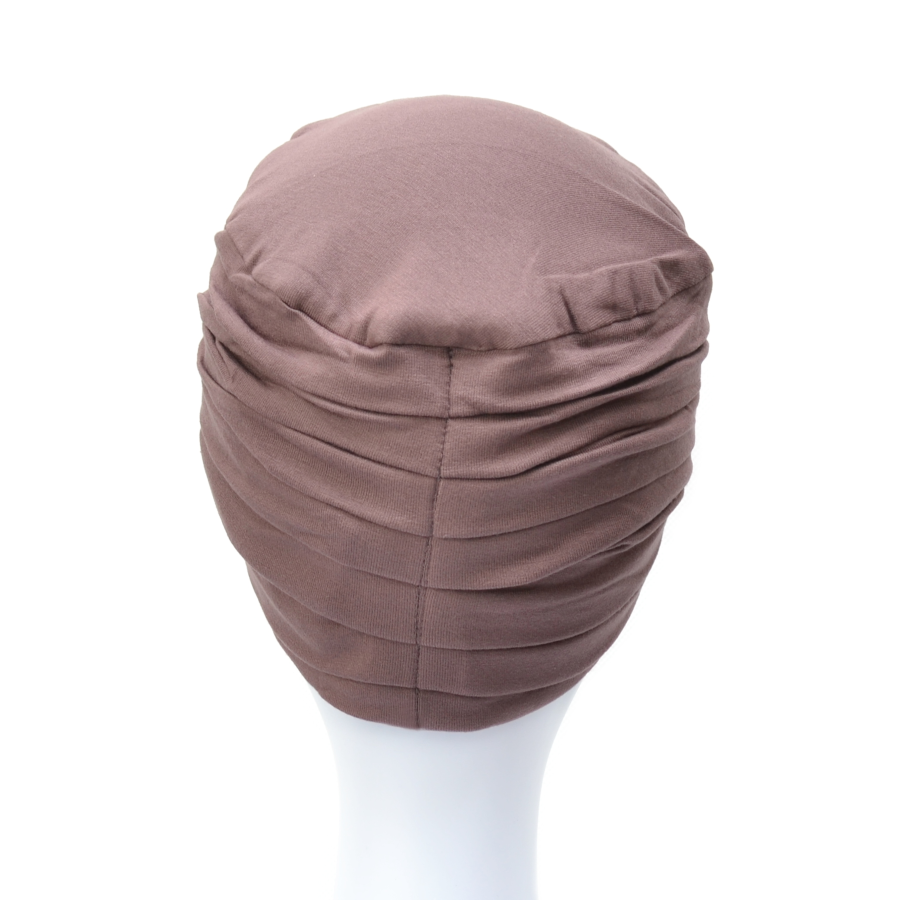 Lekki i komfortowy brązowy turban ZUZA 220*
