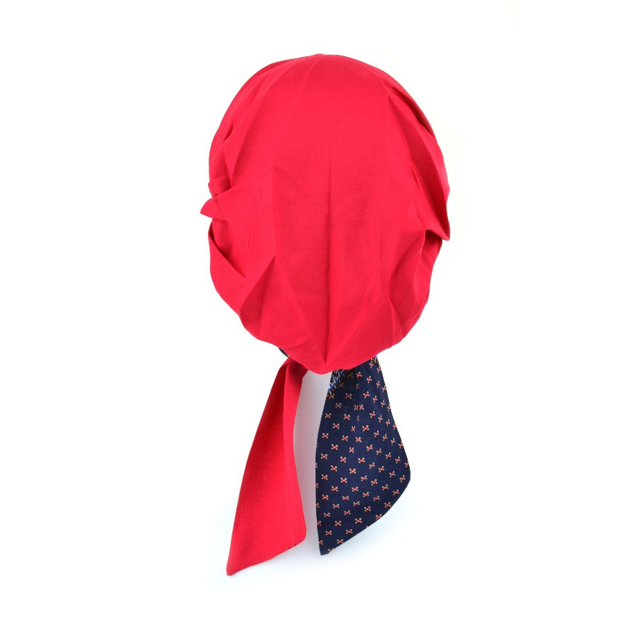 Lekki i komfortowy turban 100% wiskoza czerwony SARA 184/181*