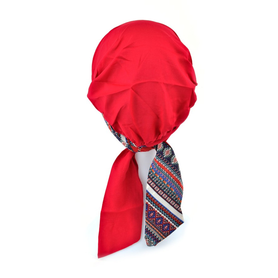 Turban z daszkiem czerwony SARA 184/181*