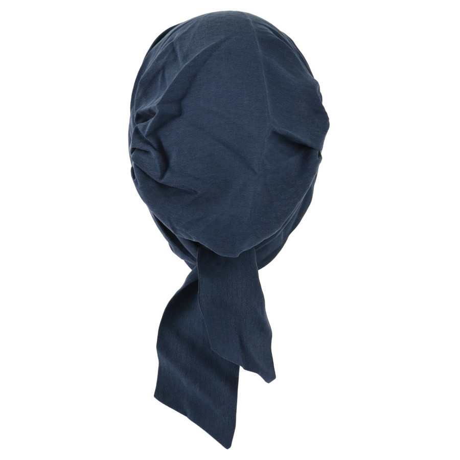 Lekki i komfortowy turban 100% wiskoza granatowy SARA T-30*