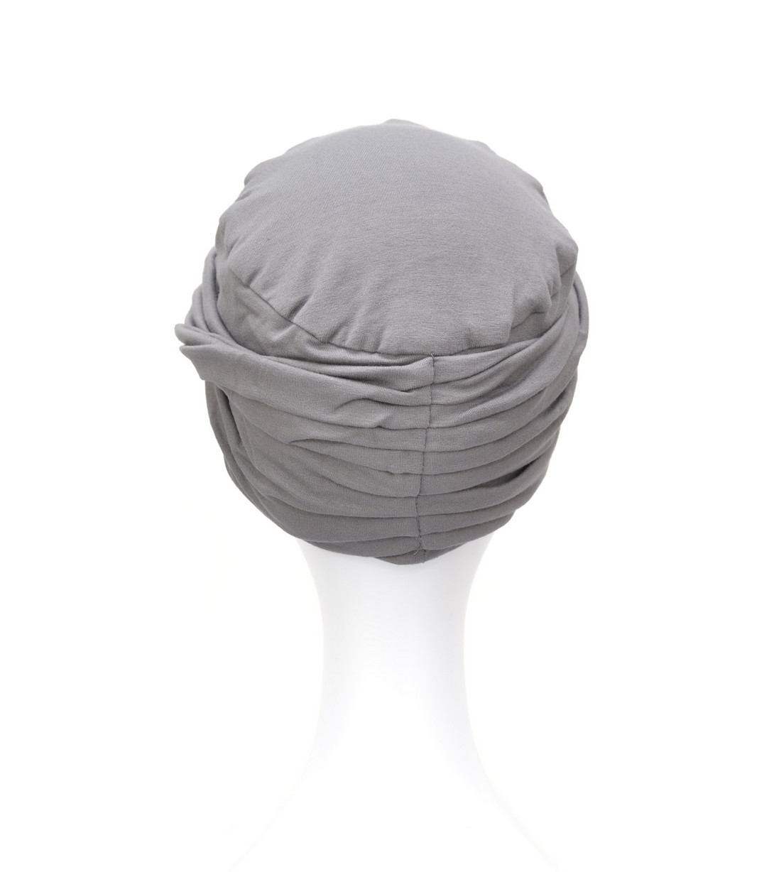 Szary turban z bambusowego materiału LISBON B/44 szary*