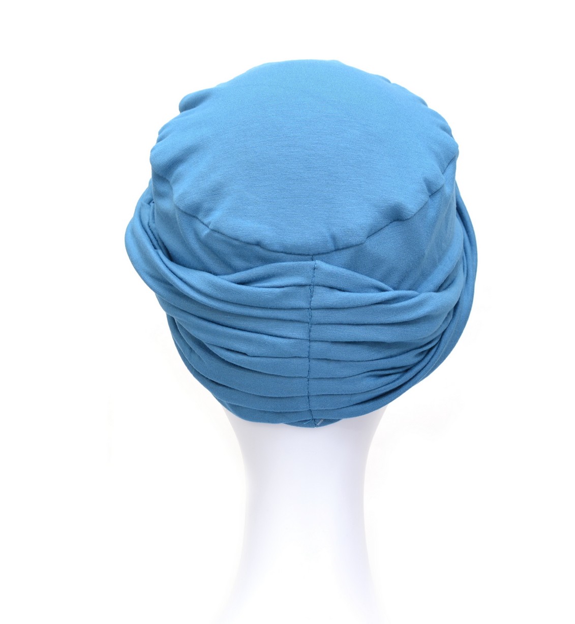 Niebieski turban z bambusowego materiału LISBON B/1 turkus*