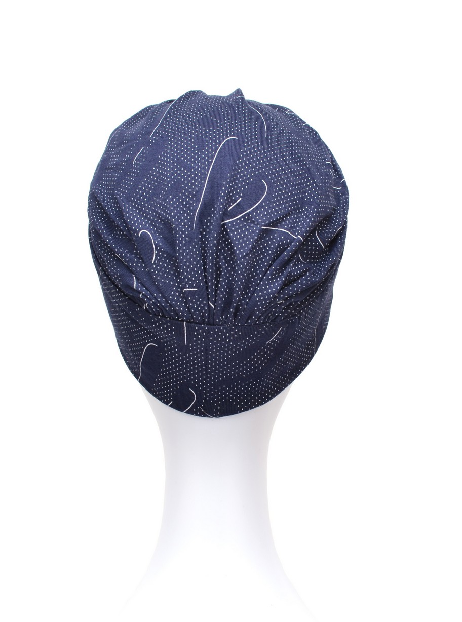Lekki i wygodny turban granatowy SOFIA B/160*