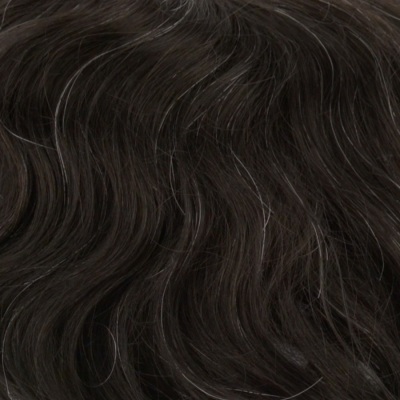 Tupet męski z włosów naturalnych remy bardzo ciemny brąz BRUN 1B10