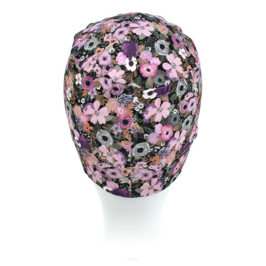 Lekki i prosty turban w kwiaty BALI 999F