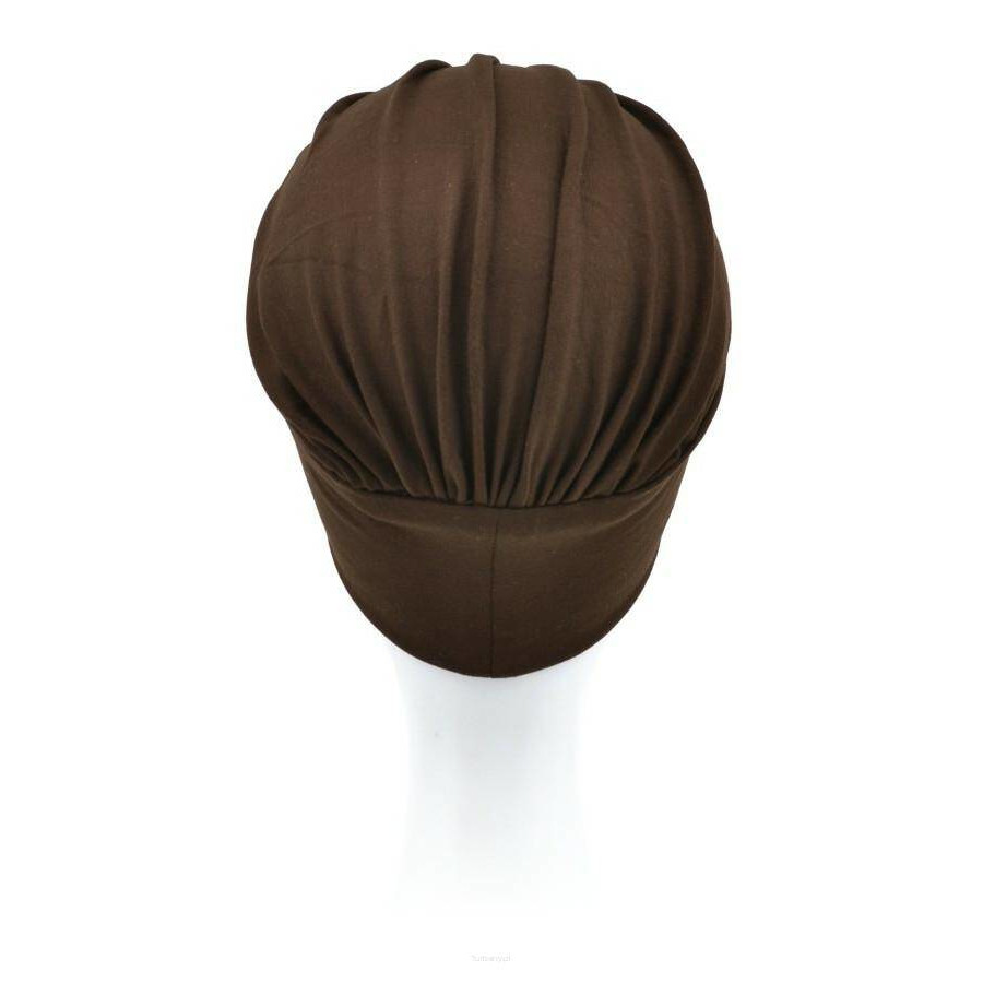 Turban brązowy gładki BARBADOS B22*