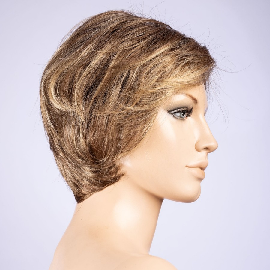 Peruka damska z włosów syntetycznych bursztynowy blond z odrostem SATIN bernstein/rooted