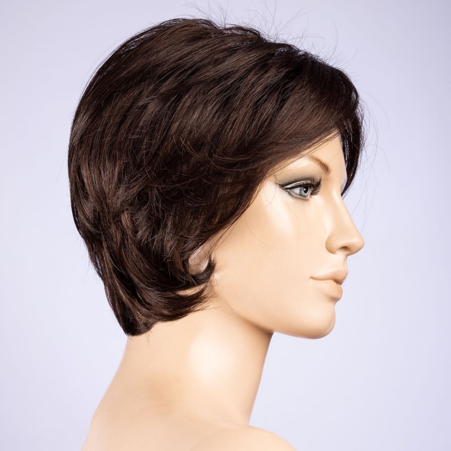 Peruka damska z włosów syntetycznych ciemnoczekoladowy SATIN darkchocolate/mix