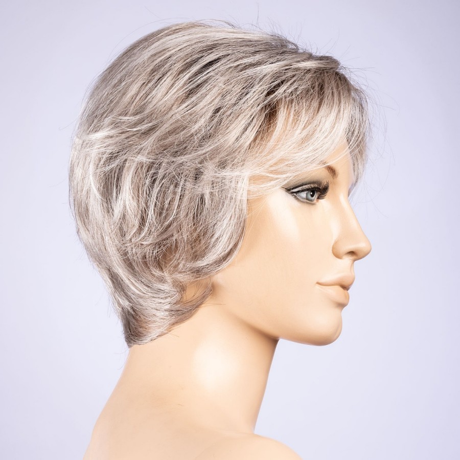 Peruka damska z włosów śnieżny blond z odrostem SATIN darksnow/rooted