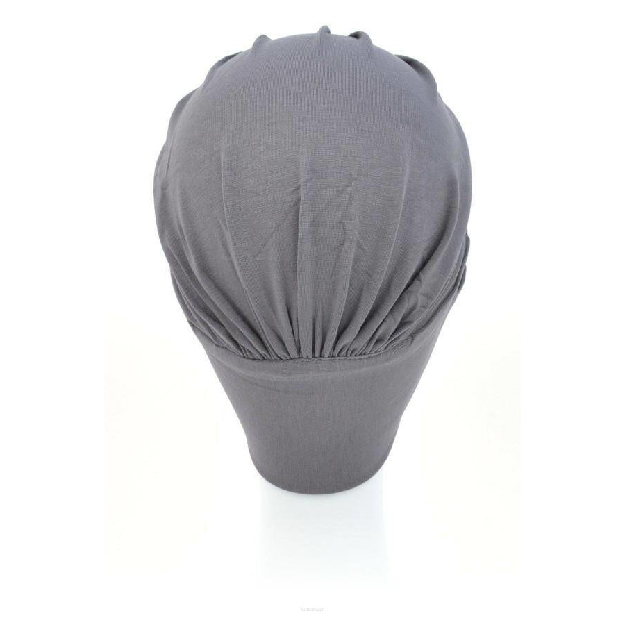 Turban marszczony szary JAVA B44