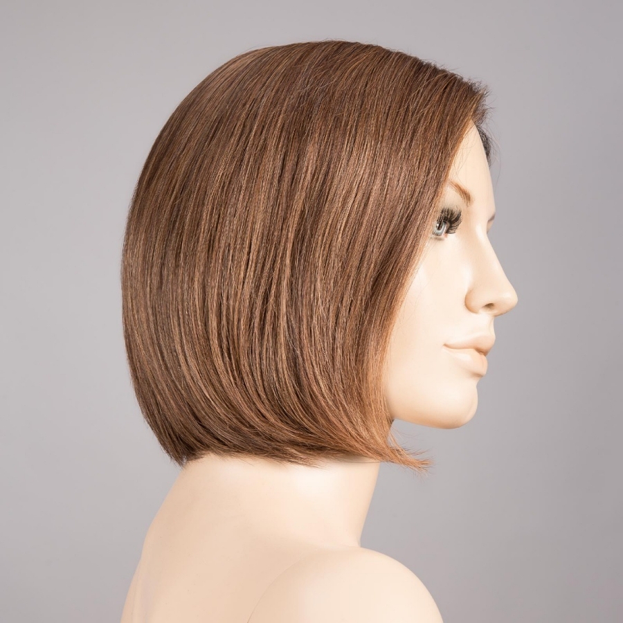 Peruka z naturalnych włosów remy orzechowy brąz z odrostem DELICATE PLUS nougat/rooted *