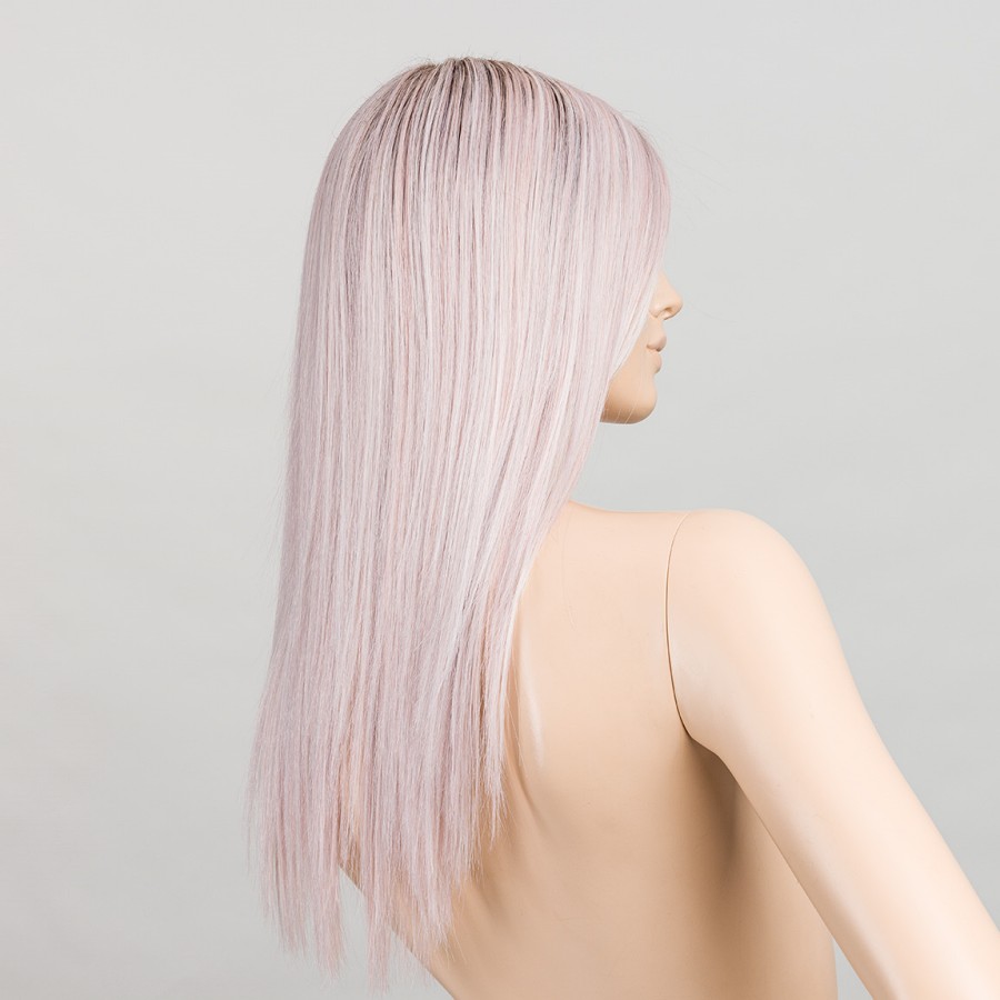 Długa peruka z włosów syntetycznych pastelowy róż z odrostem CLOUD pastelrose/rooted