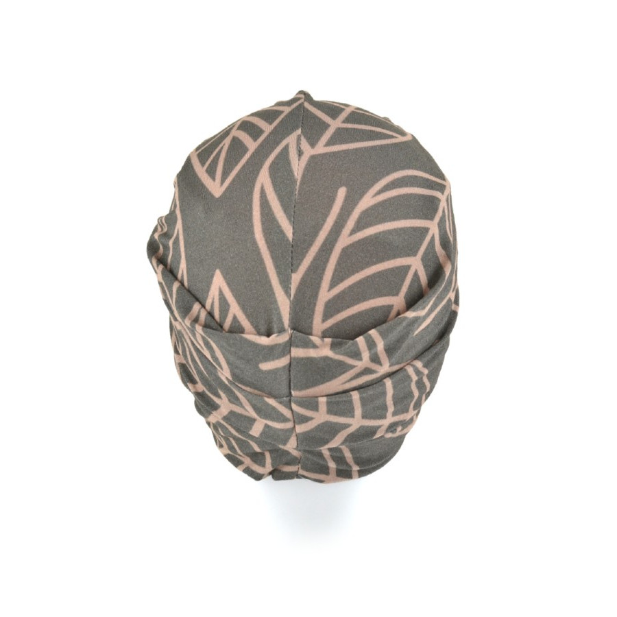 Lekki bambusowy brązowo beżowy turban SAMOA B328