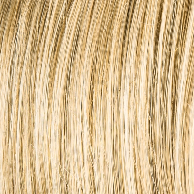 Peruka topper syntetyczny damski 12cm z krótkimi włosami i grzywką na bok karmelowy blond z odrostem LACE TOP caramel/rooted