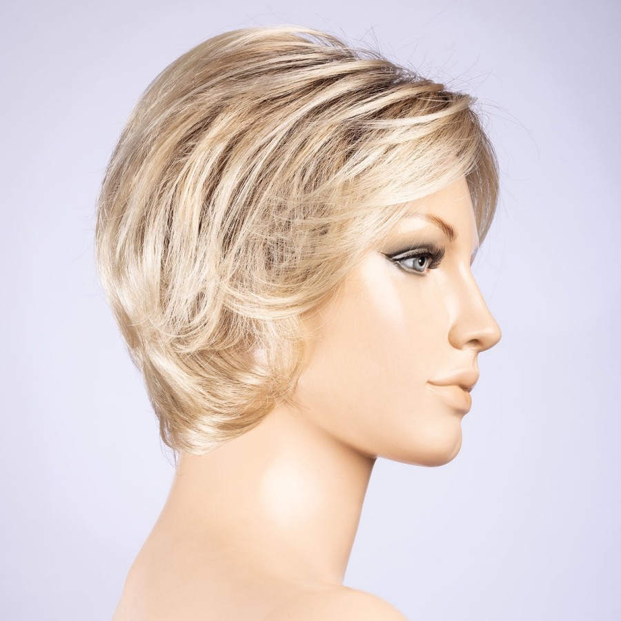 Peruka damska z włosów syntetycznych szampański blond z odrostem SATIN champagne/rooted