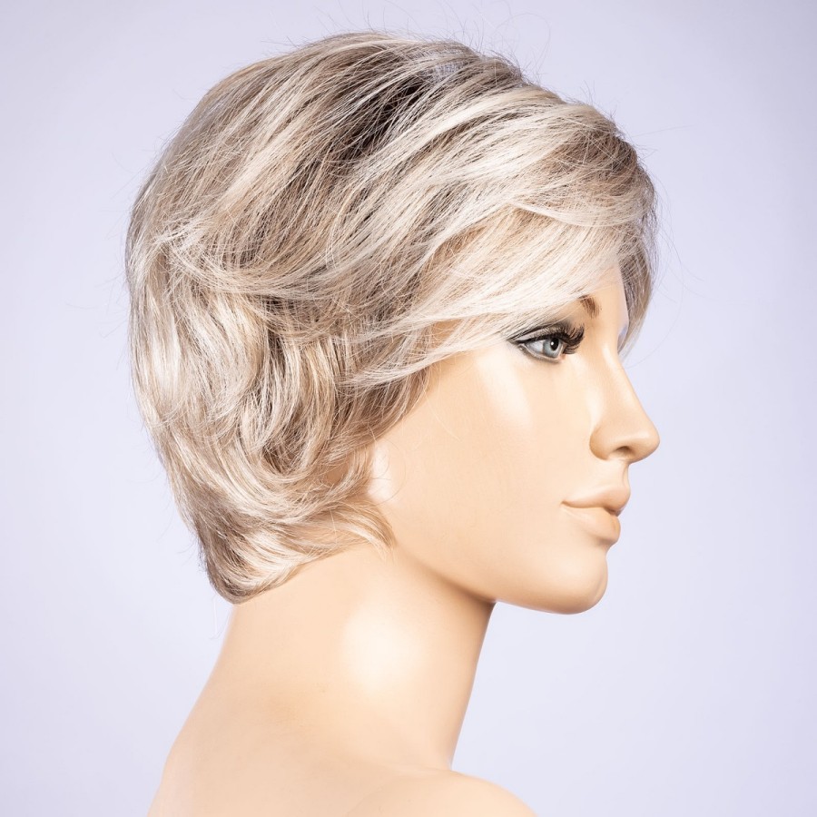 Peruka damska z włosów syntetycznych perłowy blond z odrostem SATIN pearlblonde/rooted
