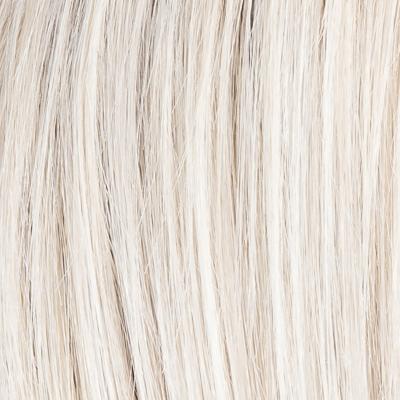 Półperuka syntetyczne włosy mocowane na bazie tiulowej bardzo jasny siwy FIZZ silver/mix