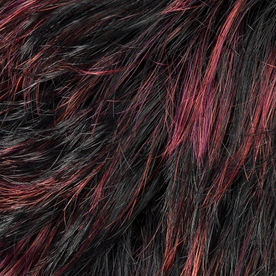 Peruka damska syntetyczna burgundowy czarna z fioletem KEIRA black/aubergine mix