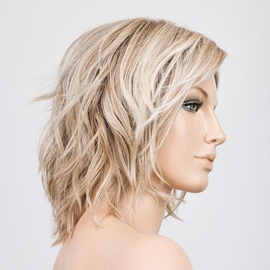 Peruka falowany cieniowany bob z grzywką perłowy blond z odrostem ANIMA pearlblonde/rooted