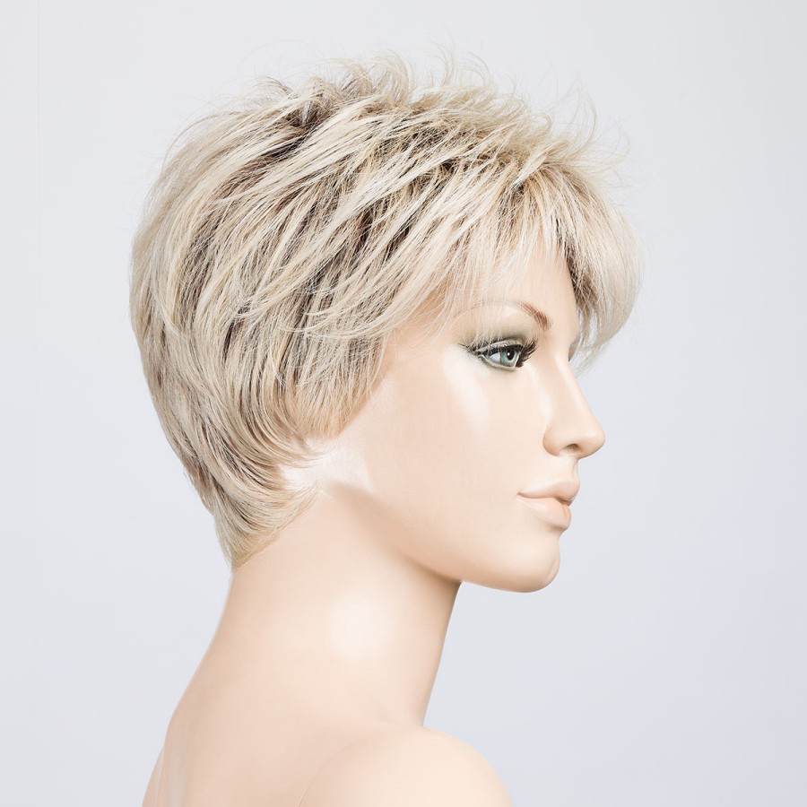 Peruka syntetyczna w stylu pixie jasny szampański blond z odrostem BLISS lightchampagne/rooted