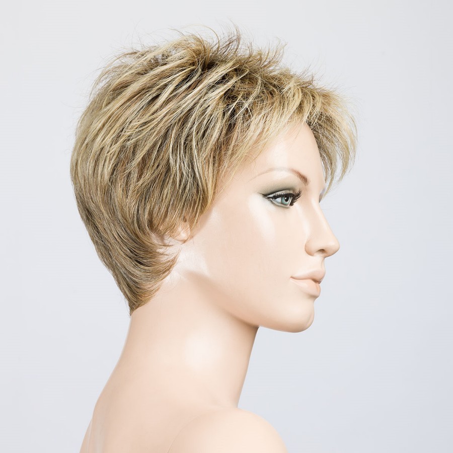 Peruka syntetyczna w stylu pixie piaskowy blond z odrostem BLISS sand/rooted