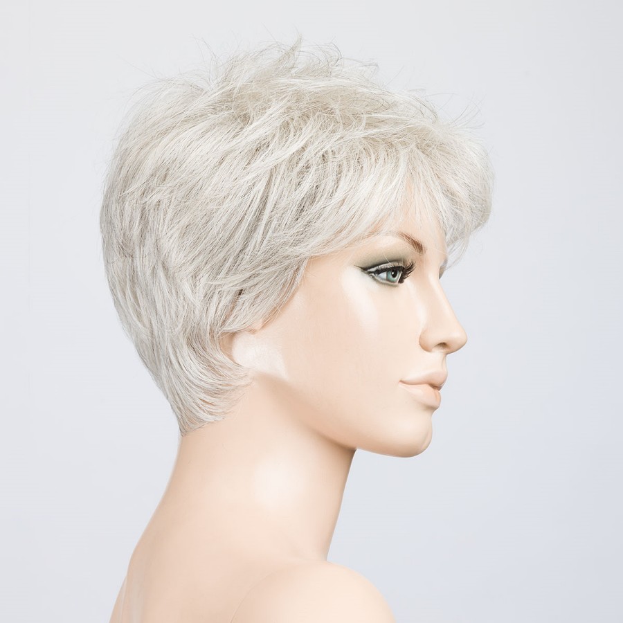 Peruka syntetyczna w stylu pixie bardzo jasny siwy BLISS silver/mix