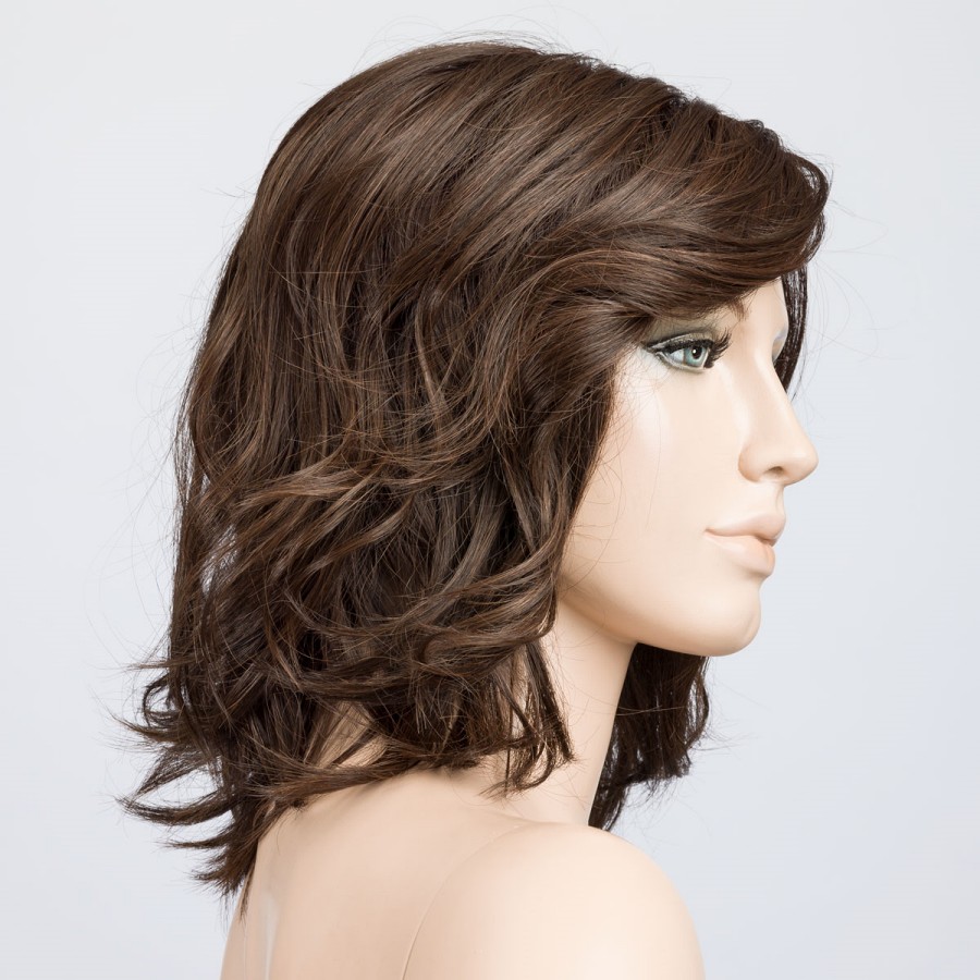 Peruka syntetyczna termoodporna ciemny brąz z odrostem DELIGHT MONO PART darkchocolate/rooted