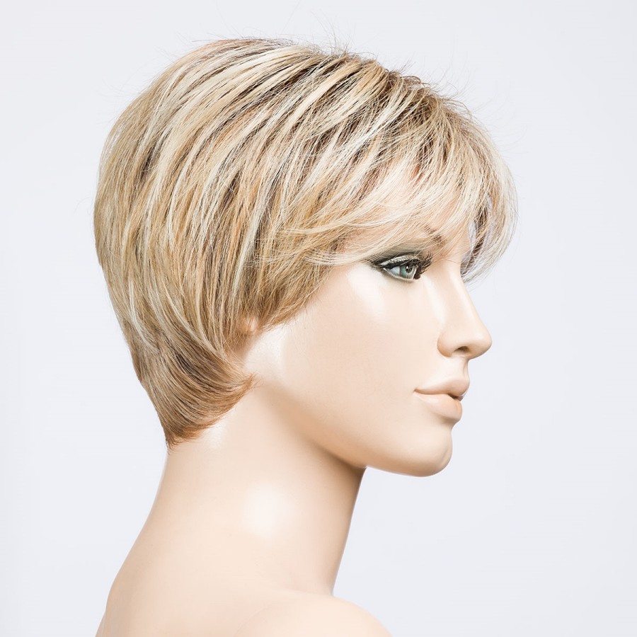 Peruka syntetyczna termoodporna krótka fryzura typu pixie blond z odrostem ELAN sandyblonde/rooted